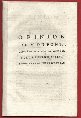 1790 opnion dupont - opnion, de