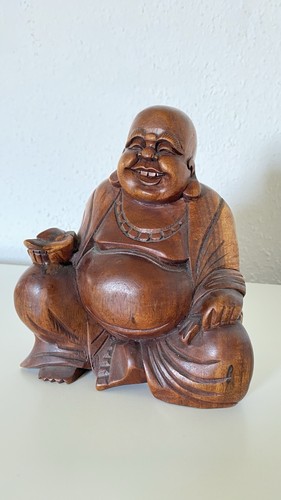 Buddha holzfigur handarbeit - -,