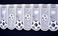 Fußball Scheibengardine Fußbälle Bundesliga  Kinderzimmer Gardine 11 Breiten Neu