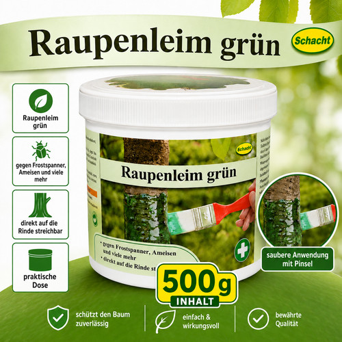 Schacht raupenleim 500g grün - raupenleim,