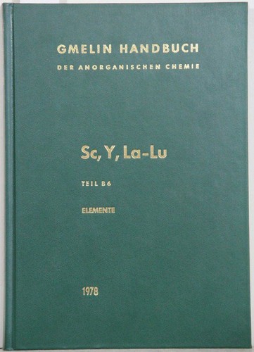Gmelin handbuch handbook - gmelin,