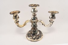 N88L36- Silber 800 dreiarmiger Leuchter geschwert