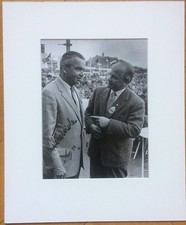 Original-Autogramm Rudolf Caracciola vom 1.8.1954 auf Photographie