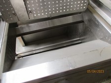 MKN Großraum  Friteuse Hochleistung  Fritteuse 1 Becken Entleer Tisch  geb