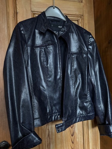 Schlangenleder imitat jacke - schlangenleder,
