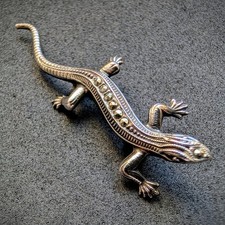 Salamander Brosche 835 Silber