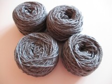 Strickgarn Wollreste  Wolle grau (79)