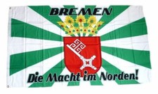 Flagge / Fahne Bremen Macht im Norden Fan Hissflagge 90 x 150 cm