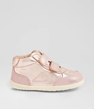 NEU BOBUX Kleinkind Mädchen Step Up Champ Rosegold Leder Hi Tops