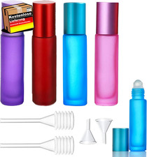 4er Set Glas Roll-On Flaschen