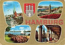 HAMBURG  BRD Deutschland Postkarte  Ansichtskarte gelaufen