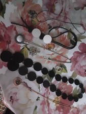 5 Halsketten lang 2 Kettenanhänger Modeschmuck modern Konvolut 