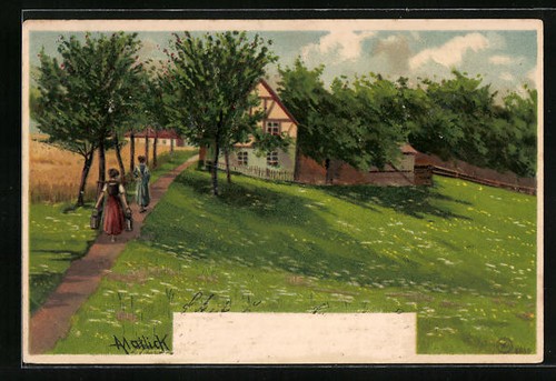 Künstler alfred mailick - künstler-ak,