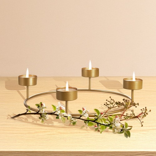 Kerzenhalter gold 27cm für - kerzenhalter,