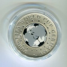 Weißrussland 20 Rubel Fußball WM 2006 Deutschland 2005 Silber PP (M2699)