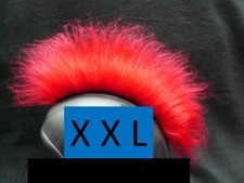 EXTREM HOCH !!  Irokese Skihelm NEU rot IRO Fasching ??   Ski Snowboard Haarteil