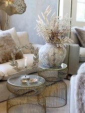 Sofatisch Messing/Glas Tisch H40/D47,5 cm Shabby Look von Chic Antique  41069613