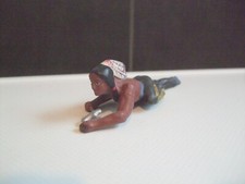 Lineol Indianer mit Beil liegend ( 001 )