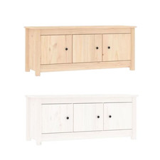 Schuhschrank Sideboard Schubladenschrank Regal 110x38x45,5 cm Massivholz Kiefer