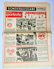 Fuwo Sonderausgabe 1972/73 DDR Oberliga Fußball Sportecho Chemie Halle Erfurt
