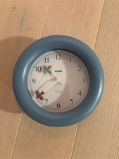 ALESSI "Kitchen Glock" Wanduhr, blau