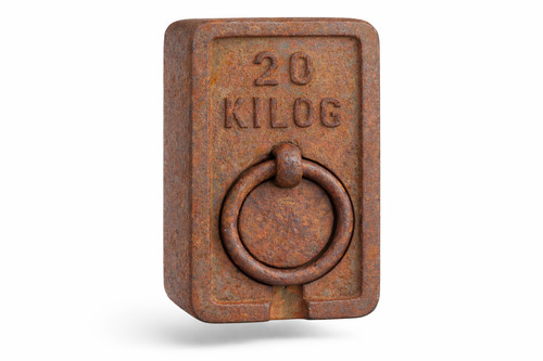 Antikes eisengewicht kg - eisengewicht, 20