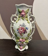 Wunderschöne barocke Porzellanvase – handbemalt, 24 cm, perfekter Zustand