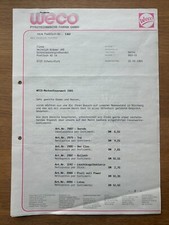 WECO Feuerwerk Anschreiben