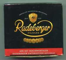 4er Set original Radeberger Glasuntersetzer in OVP Brauerei Dresden