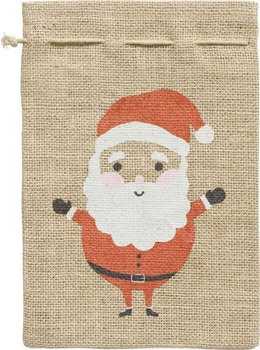 Jutesack weihnachtsmann folia - jutesack,