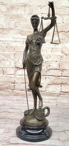 Bronzeskulptur statue dame - bronzeskulptur,