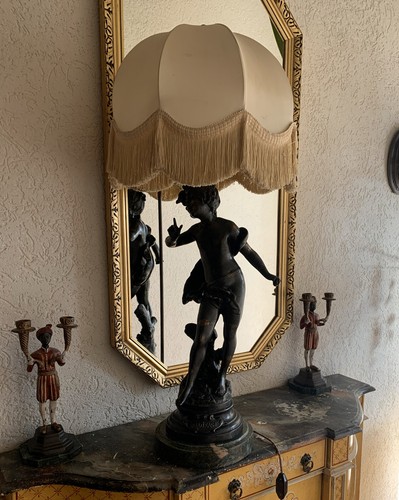 Jungendstil bronze skulptur - bronze,