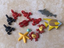 Playmobil Tiere 4x Skorpion 2x Fische 3x Krebs Seestern & Muschel