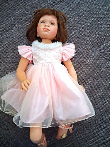 Künstlerpuppe mädchen braun - mädchen,