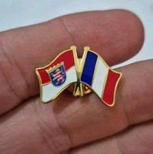 Hessen frankreich flaggen pins - frankreich,