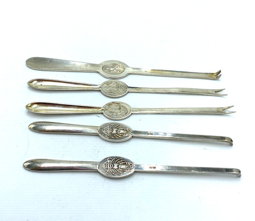 Konvolut 5er set - set, hummergabeln