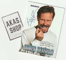 James Hetfield Metallica 1996 BRAVO German Autograph Starcard Card RARE