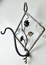 Wandkonsole für Blumenampel, Glocke, Halterung aus Schmiedeeisen