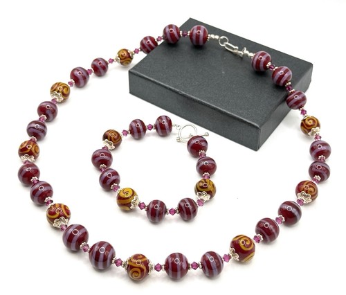 Murano glas schmuckset - murano,