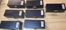 Sieben Kästen Prüfstifte Endmaße 1-10mm komplett bis auf Stift 6,1 mm  fehlt
