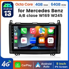 64GB DAB+ Autoradio NAVI Für Mercedes Benz A/B Klasse Viano VITO GPS Android 14