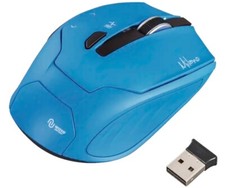 Hama Milano Maus Wireless Optisch Funkmaus 2400 DPI Kabellos Blau NEU&OVP