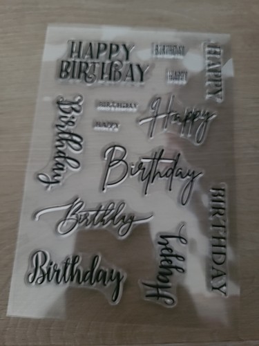 Clear stamps stempelset - clear, happy