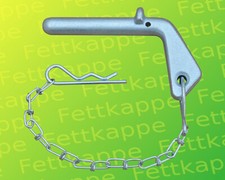 16er Steckbolzen für Kipper Dreiseitenkipper mit Kette - Vorsteckbolzen Bolzen