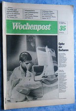Zeitung Wochenpost Nr. 35 27.8.1982 Thema Wasser Physiker Ziokowski Goethe DDR