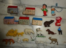 ? Spielzeug / Aufstellfiguren DDR - sehr alt Vintage Gummi Kunststoff Holz ?
