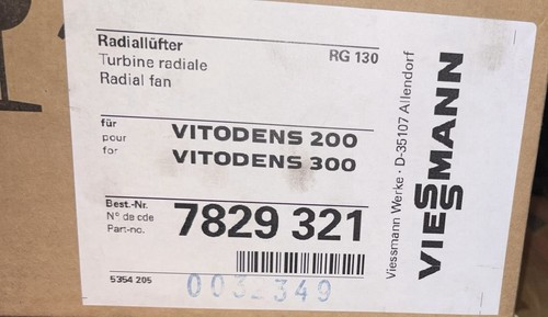 Viessmann radiallüfter rg130 - radiallüfter,