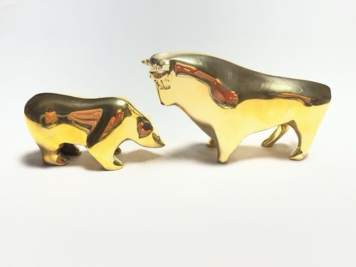 Bulle und bär deko figuren - bär, deko-figuren