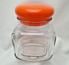 Retro Bonbonglas Vorratsglas Glas Deckel 70er Vintage Vorratsdose 16,5cm