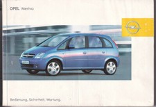 OPEL MERIVA Bedienungsanleitung 2003 Betriebsanleitung Handbuch Bordbuch BA
